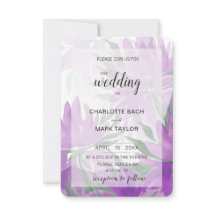 Paarse Waterverf Lavander Elegant Floral