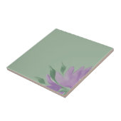 Paarse Waterverf Lavander Elegant Floral Tegeltje (Zijkant)