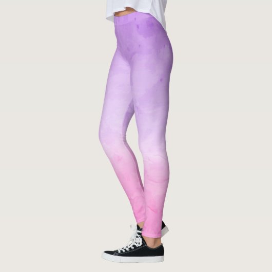 Paarse Waterverf Leggings (Links)