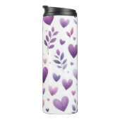 PAARSE WATERVERF LIEFDE VALENTIJN HARTEN THERMOSBEKER (Geroteerd rechts)