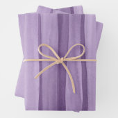 Paarse Waterverf lijnen patroon Inpakpapier Vel (In situ)