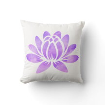Paarse Waterverf Lotus Flower Modern