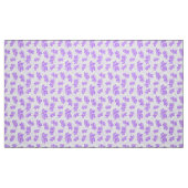 Paarse Waterverf Lotus Flower Pattern Stof (Fat Quarter)