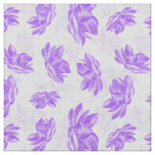 Paarse Waterverf Lotus Flower Pattern Stof (Close Up)