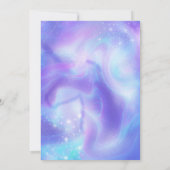 Paarse Waterverf Magische Eenhoorns Verjaardagsfee Kaart (Achterkant)