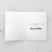 Paarse Waterverf Mandala Happy Birthday Kaart (Binnen)