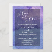 Paarse Waterverf Mandala Om te hebben en te houden Kaart (Voorkant)