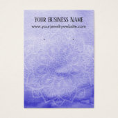 Paarse Waterverf Mandala Veroorzaagde Kaarten Visitekaartjes (Voorkant)