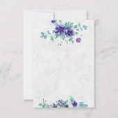 Paarse waterverf met blanco geld kaart (Voorkant)