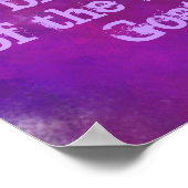 Paarse Waterverf met Citaat Poster (Hoek)