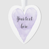  paarse waterverf met kerstschilderij ornament (voorkant)