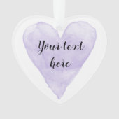 paarse waterverf met kerstschilderij ornament (voorkant)