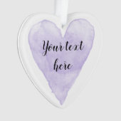 paarse waterverf met kerstschilderij ornament (voorkant)