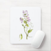 Paarse waterverf mousepad muismat (Met muis)