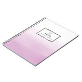 Paarse Waterverf Ombre Persoonlijk Notitieboek (Linkerzijde)