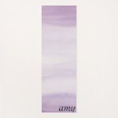 Paarse Waterverf Ombre Persoonlijk Yogamat (Voorkant)