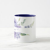 Paarse waterverf op maat mok (Midden)