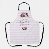 paarse waterverf op maat schort (Voorkant)