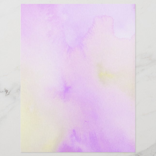 Paarse Waterverf Pagina (Voorkant)