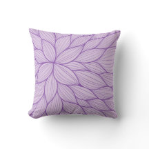 Paarse Waterverf Pastel Petal Pillow
