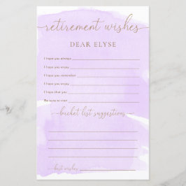 Paarse Waterverf pensioenwensen