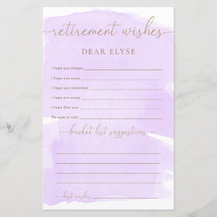 Paarse Waterverf pensioenwensen