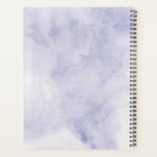  Paarse Waterverf Planner (Achterkant)