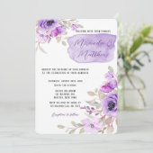 Paarse Waterverf pony's bloedig in één keer Kaart (Staand voorkant)