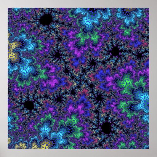 Paarse Waterverf Poster (Voorkant)