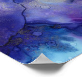 Paarse waterverf poster (Hoek)