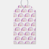 Paarse Waterverf regenboogdag Cadeaulabel (Achterkant)