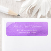 Paarse Waterverf retouradres Etiket (Insitu)