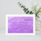 PAARSE WATERVERF RSVP (Staand voorkant)