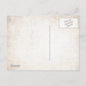 Paarse Waterverf - Scharter voor startsein Aankondigingskaart (Achterkant)