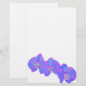 Paarse waterverf schilderij briefpapier (Voorkant / Achterkant)