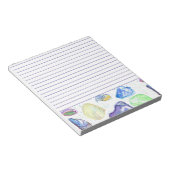 Paarse Waterverf Seashells, gelijnd Notitieblok (Schuin)