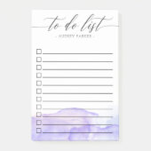 Paarse Waterverf selectievakje om lijst uit te voe Post-it® Notes (Voorkant)