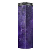 Paarse Waterverf Space Galaxy gepersonaliseerd Thermosbeker (Achterkant)