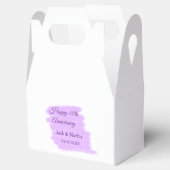 Paarse waterverf splash moderne 10e verjaardag bedankdoosjes (Geopend)