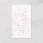 Paarse Waterverf Stain - Monogram Visitekaartje (Achterkant)