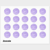 Paarse Waterverf Sticker (Vel)