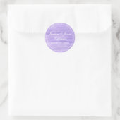 Paarse Waterverf Sticker (Tas)