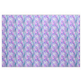 Paarse Waterverf Tulpen Stof (Yard (91,4 cm))