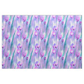 Paarse Waterverf Tulpen Stof (Fat Quarter)