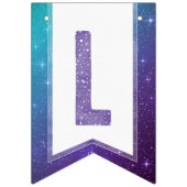 Paarse Waterverf Typografie Geloof in magie Vlaggetjes (Derde vlag)