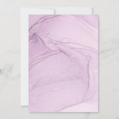 Paarse Waterverf - Uitnodiging tot huwelijk (Achterkant)
