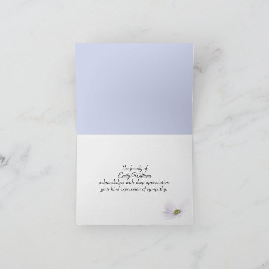 Paarse Waterverf ventilator sympathie bedankt (Binnen)