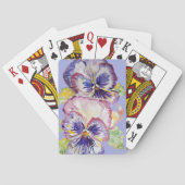 Paarse Waterverf ventilatorafspeelkaarten Pokerkaarten (Achterkant)