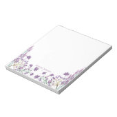 Paarse Waterverf ventilatorgrens Notitieblok (Linkerzijde)