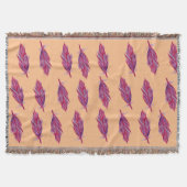 Paarse Waterverf veren Deken (Voorkant)